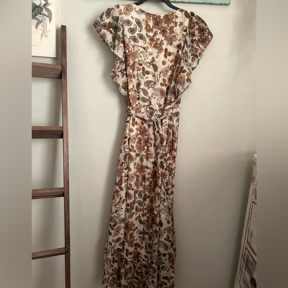 Drew Anthropologie Terra Vintage Garden Midi Dress - Picture 3 of 8